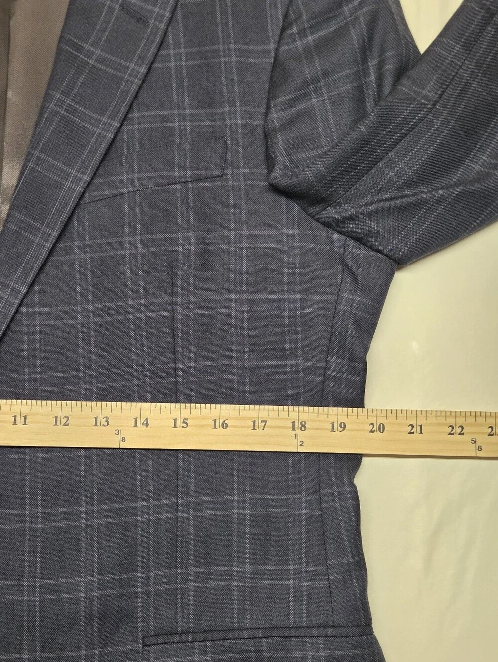 Brooks Brothers 1818 Fitzgerald Navy Windowpane Silk Wool Sport Coat 41R